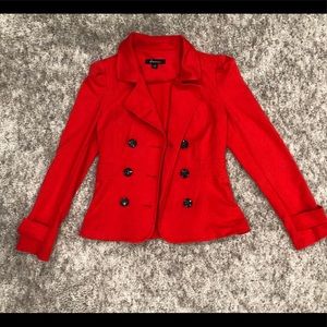 Red blazer jacket